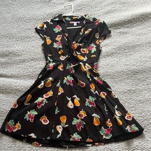 Twist front skater dress
